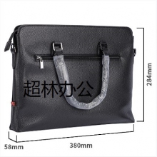 得力63757手提包(黑)(個)皮質公文包