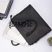 得力63757手提包(黑)(個)皮質公文包