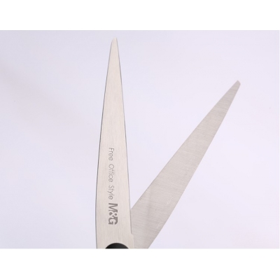 晨光文具195mm辦公家用剪刀 大號手工剪紙刀 辦公用品 黑色單把裝ASS91312
