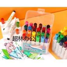晨光(M&G)文具24色可水洗印章頭圓桿水彩筆 幼兒園繪畫筆彩繪涂鴉生日新年禮物 美術(shù)課必備ACP901E3