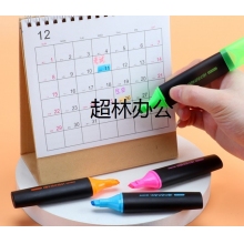 寶克 BAOKE MP4906 熒光筆重點標記筆水性記號筆學生辦公用 綠色 10支/盒