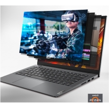 聯想筆記本電腦小新Air15銳龍版 15.6英寸全面屏辦公輕薄本(8核R7-5700U 16G 512G 高色域 數字小鍵盤)深空灰
