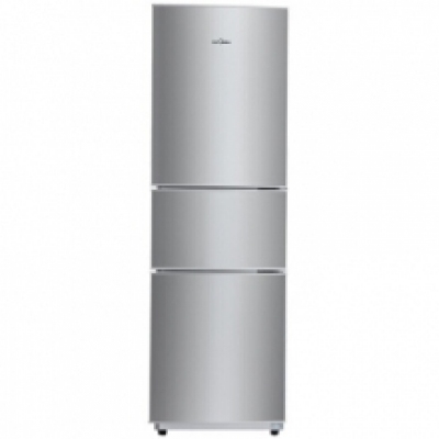 美的(Midea)206升 時尚三門三溫冰箱 日耗電0.49度 HIPS環保內膽 閃白銀 BCD-206TM(E)