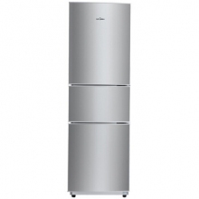 美的(Midea)206升 時尚三門三溫冰箱 日耗電0.49度 HIPS環保內膽 閃白銀 BCD-206TM(E)