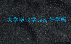 大學畢業學Java好學嗎(大學生可以學java嗎)