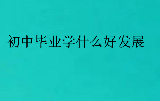 初中畢業學什么好發展