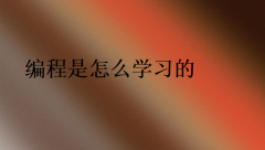 編程是怎么學習的?