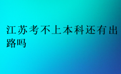 江蘇考不上本科還有出路嗎?