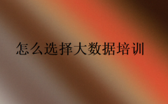 怎么選擇大數(shù)據(jù)培訓?